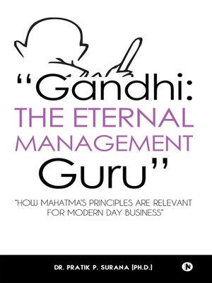 cover image of Gandhi: The Eternal Management Guru